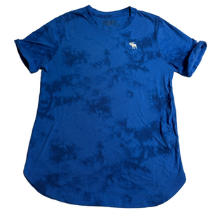 Abercrombie Kids Blue Youth Boy Size 13 14 Short Sleeve Casual T Shirt Tee